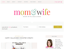 Tablet Screenshot of momandwife.com